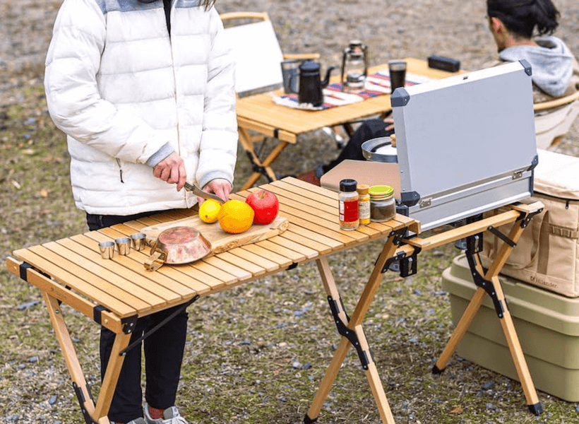 キャンプ 木製 おおきく カウンターテーブル