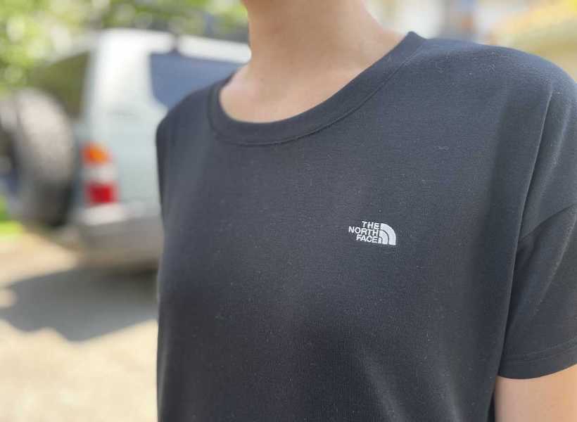 THE NORTH FACE 半袖 Tシャツ US限定 登山 キャンプ(L)白