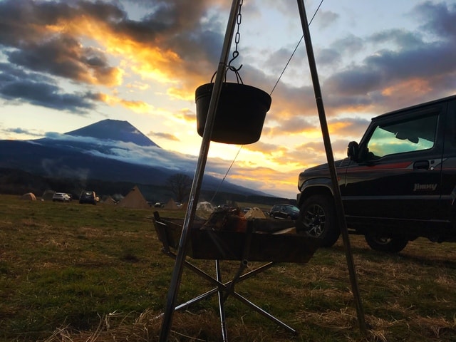 ダッチオーブンと富士山