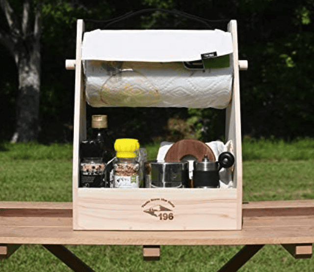 Save スパイスボックス 木製 女性 キッチン 収納 調味料入れ キャンプ アウトドア ピクニック 男性 