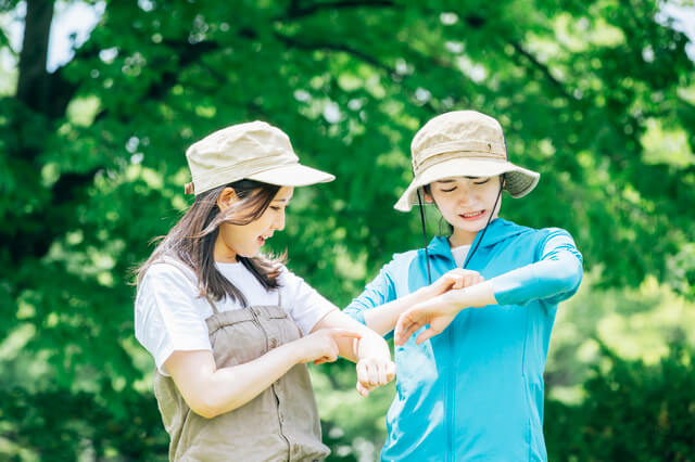 夏キャンプ虫刺され