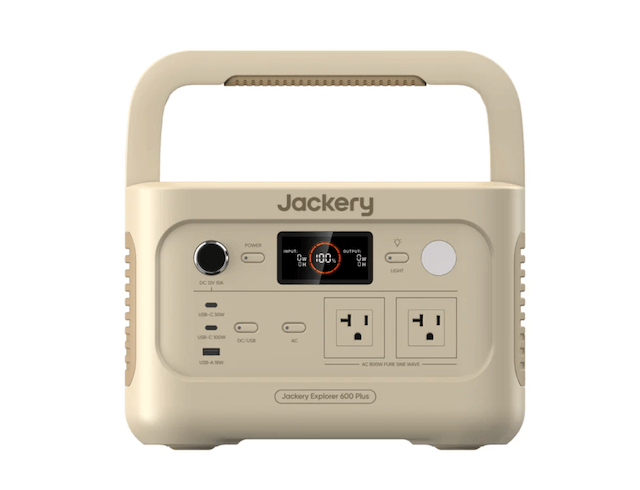 Jackery ポータブル電源 600 Plus サンドゴールド