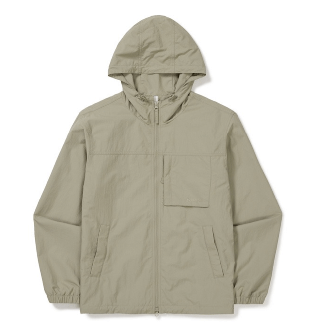 Cample Pocket Windbreaker L BEIGE GREY