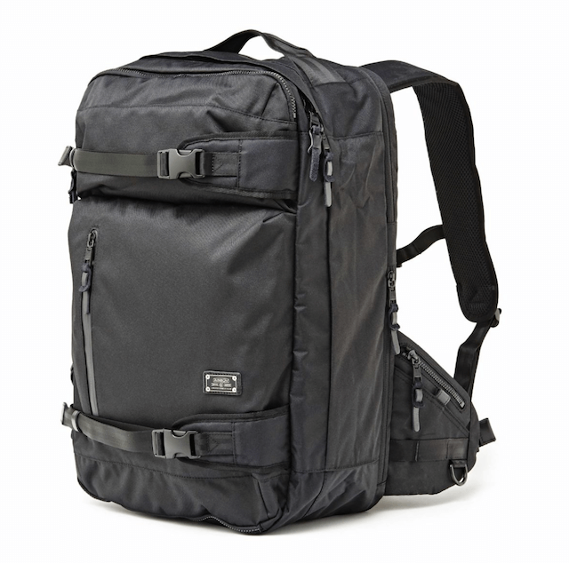 CORDURA DOBBY 305D 3WAY BACK PACK M BLACK